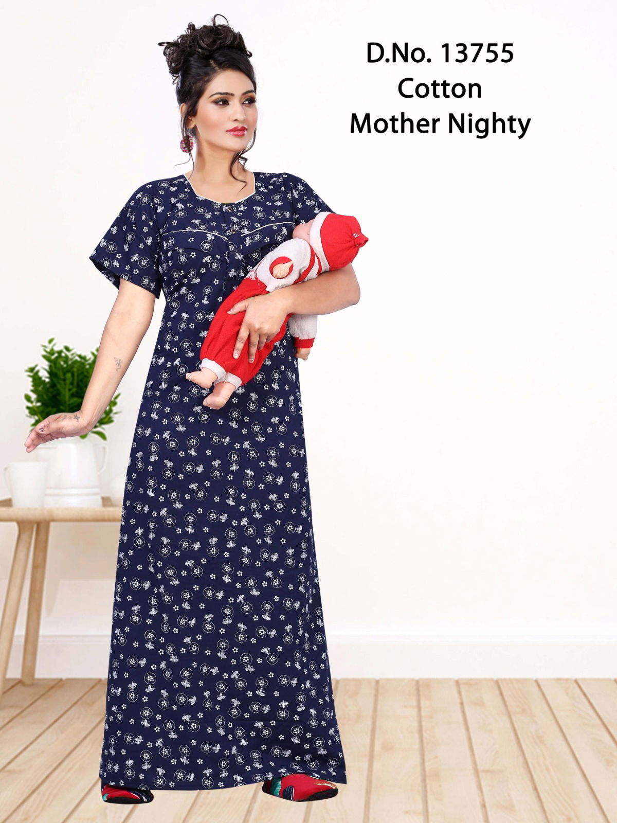 Seven Cross Mother Feeding Nighty Western Catalog